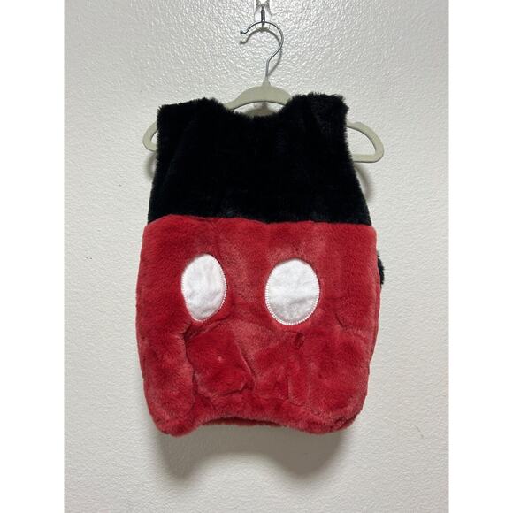 Disney Pottery Barn Kids Mickey Mouse Costume Babies 0-6 Months Black Red - Picture 1 of 5